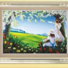 Ribbon Embroidery Wall Art //home decor//Sweet summer