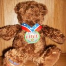 GUND WISH BEAR 2003 LOVE FOLLOW YOUR HEART 14 INCH TALL BEAR
