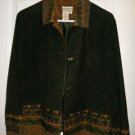 COLDWATER CREEK BROWN JACKET COAT SIZE MEDIUM
