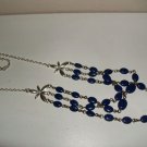 AVON BLUE STONES 16 INCH NECKLACE
