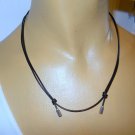 AUTHENTIC PANDORA learther necklace  Solid 925 Silver