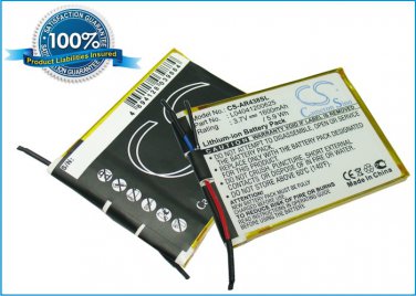 1600mAh Battery For Archos 43 Internet Tablet, A43IT, A43IT 16GB, 8300