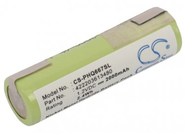 2000mAh Battery For Philips HQT764, HQT784, HQT788, HP2750