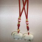 NEW 100% NATURAL JADEITE ELEPHANTS FORTUNE CHARM