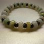 NEW 100% NATURAL JADEITE WITH PYROPE BRACELET, BRING PEACE, GOOD ENERGY