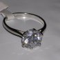 925 Sterling Silver Genuine Briolite Round Cut 7mm Wedding Ring