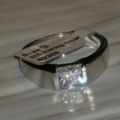 Sterling Princess Genuine Briolite Engagement Ring Available Size 5 6 7 8 9 10