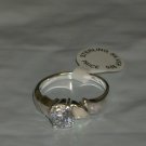 1.3ctw Genuine Briolite White Opal Sterling Ring