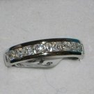 Genuine10 Stone Briolite Anniversary Band Ring