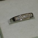 Genuine Princess Cut Briolite Journey Ring Size 6.5