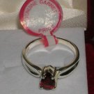 Pear Cut Genuine Garnet  Ring Sizes 5 6 7 8 9