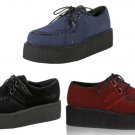 Men's Faux Suede Creeper Style Platform Shoes