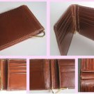 Brown 100% Genunine Leather Bilfold Wallet
