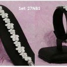 Set: Rose 92.5% Silver Necklace and Bracelet.