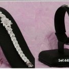 Set: Rose 92.5% Silver Nacklace and Bracelet.