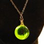 Fanciful Green and Black Pendant