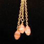 Pink and Pink Swirl Earrings