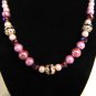Lavender and Silver Necklace and Earrings