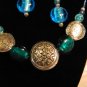 Turquoise, Silver and Lavender Necklace Set