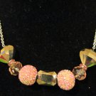 Dressy Pink Sparkling Necklace