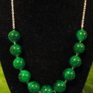 Green Marbleized Necklace