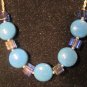 Marbleized Blue Necklace