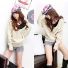 Fashion Womens Hoodie Sweater Solid Sweater Jumper Pullover Casual Top S Tops