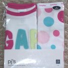 NWT Baby Gap Girls LOGO Pajamas PJ's 4 4T pastel dots