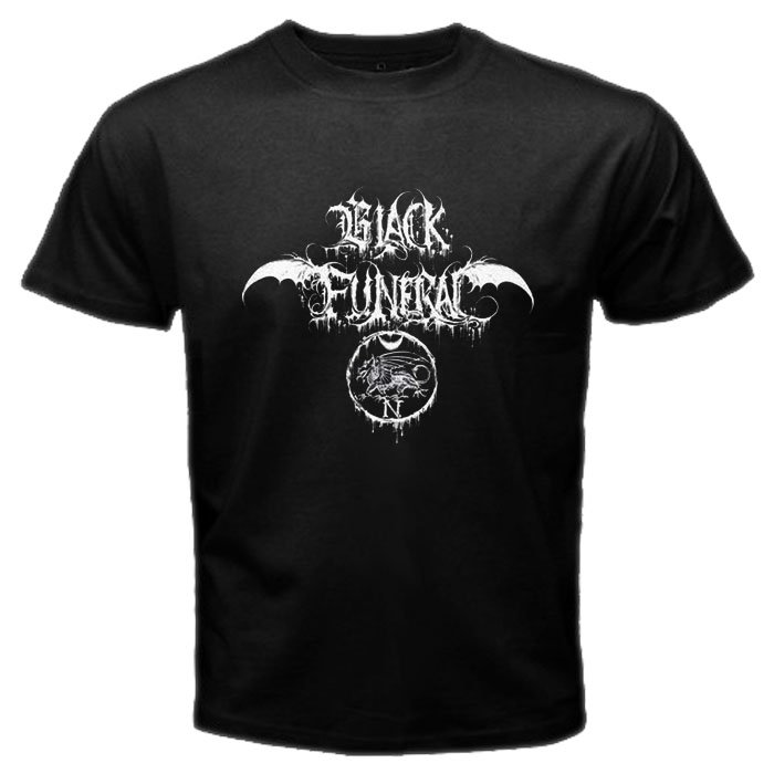 black funeral shirt