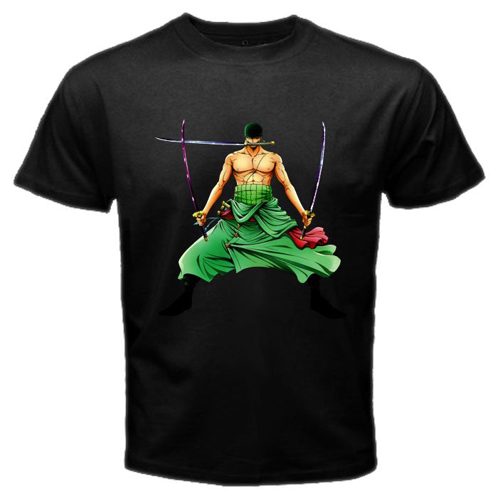 Roronoa Zoro One Piece Japanese Anime Manga Series Men T-Shirt S to XXXL