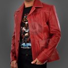 Fight Club Red Genuine Leather Jacket