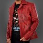 Fight Club Red Genuine Leather Jacket