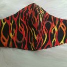 Homemade Face MASK- Fabric Cloth  Reusable Reversible Washable FLAMES