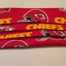Homemade Face MASK- Fabric Cloth  Reversible Washable  Kansas City Chiefs