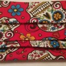 Homemade Face MASK- Fabric Cloth  Reusable Reversible Washable Sugar Skull  Red