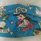 Homemade Face MASK- Fabric Cloth  Reusable Reversible Washable Sailor Girl