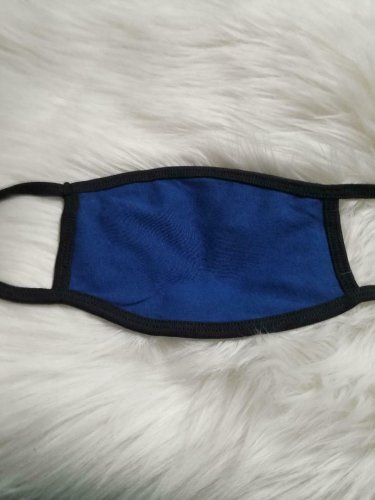Face MASK- Fabric Cloth  Reusable Reversible Washable Blue and black