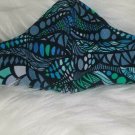 Homemade Face MASK- Fabric Cloth  Reusable Reversible Washable green and blue
