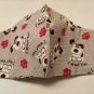 Homemade Face MASK- Fabric Cloth  Reusable Reversible Washable Child mask Puppy