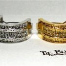 NECK TIE BLING RING SET OF 4 CLASP CHARM TACK PIN SUIT EURO BOSS BRACER SERIES