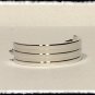 Tie ring bling Halo rhodium tone quality clasp pin tack euro new suit wedding