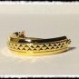Tie ring bling 18K tone Tribute quality clasp pin tack euro new suit wedding