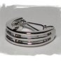 Combo tie ring  charm pendant clip tack bling saddle seat TWO set gold white K