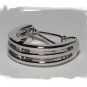Combo tie ring  charm pendant clip tack bling saddle seat TWO set gold white K