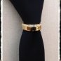 Mens neck tie ring gold plated Presidents Tie Bling clip tack saddle seat reed