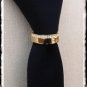 Mens neck tie ring gold plated Presidents Tie Bling clip tack saddle seat reed