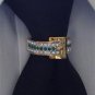 24K tie bling ring wedding prom Christmas gift New year cuff emerald reed saddle