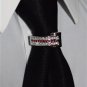 MENS NECK TIE RING CLASP CHARM TIE BLING RUBY STAINLESS TACK PIN SUIT EURO BOSS