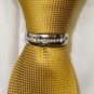 NECK TIE RING BLING SWAROVSKI CHARM RHODIUM TONE EURO Legacy  GROOM SADDLE SEAT
