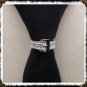 NECK TIE RING CLASP CLIP CHARM TACK SUIT TOPAZ DECEMBER BIRTHSTONE AUTHENTIC